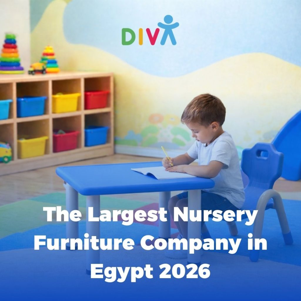 Nursery furniture by Diva in a modern Egyptian nursery classroom
