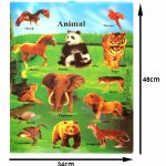 لوحة بلاستيك 3D الحيوانات للأطفال