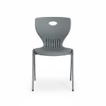 كرسي مدرسي مقاوم للكسر – رمادي | ارتفاع 45 سم