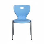 كرسي مدرسي مقاوم للكسر – لبني | ارتفاع 45 سم