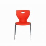 كرسي مدرسي مقاوم للكسر – برتقالي | ارتفاع 45 سم