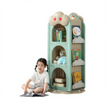 مكتبة أطفال متعددة الاستخدامات – رف كتب مع وحدات تخزين