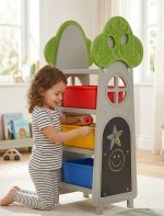 مكتبة أطفال بأدراج بلاستيك - مستوردة