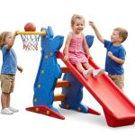 زحليقة وباسكت للأطفال على شكل كلب – أزرق