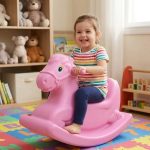 حصان هزاز للأطفال - روز