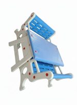 ترابيزة أطفال + 2 مقعد ثنائي (لبني - أخضر- برتقالي)