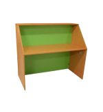 ⁦كاونتر استقبال 120 سم – (أصفر - خضر)⁩ - الصورة ⁦2⁩