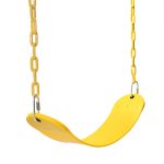 مرجيحة بسلسلة حديد فردية بدون ظهر – صفراء