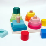 لوحة ترتيب الأشكال الهندسية الخشبية للأطفال - خشبية تعليمية آمنة وممتعة