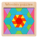 ⁦بازل أشكال هندسية خشبية⁩ - الصورة ⁦3⁩