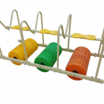 سيارات دوّارة بلاستيكية ملونة للأطفال