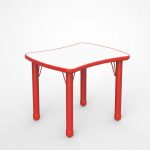 ترابيزة HPL مربعة – حمراء