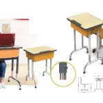 ديسك مدرسي مستورد  بقرصة فورمايكا